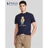 Ralph Lauren/拉夫劳伦男装 2021年春季定制修身版型Polo小熊T恤13202 410-海军蓝 XL