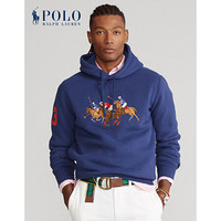 Ralph Lauren/拉夫劳伦男装 2021年早春三匹小马起绒布连帽衫13213 410-海军蓝 S