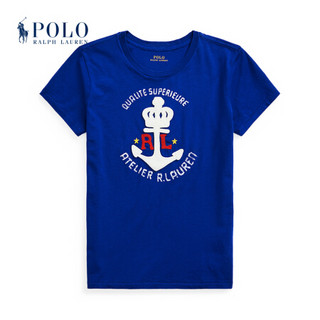 Ralph Lauren/拉夫劳伦女装 2021年春季船锚图案棉质T恤22003 400-蓝色 XS