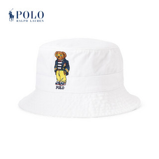 Ralph Lauren/拉夫劳伦男配 2021年春季Polo小熊卡其渔夫帽51136 100-白色 S/M