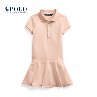 Ralph Lauren/拉夫劳伦女童 2021年春季弹力网眼布Polo连衣裙35089 800-粉色 5