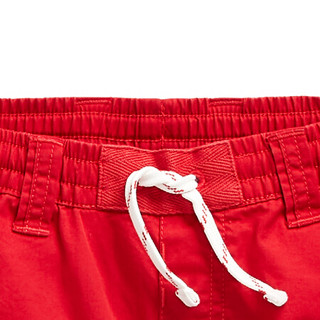 Ralph Lauren/拉夫劳伦男童 2021年春季斜纹棉布抽绳短裤35149 600-红色 3/3T