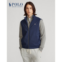 Ralph Lauren/拉夫劳伦男装 2021年春季斜纹布半高领马甲13247 410-海军蓝 L