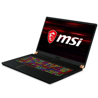 MSI 微星 绝影 GS75 17.3英寸 游戏本 黑色 (酷睿i7-10875H、RTX 2060 6G、64GB、4TB SSD、1080P、IPS、240Hz)