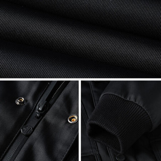 七匹狼圣沃斯系列羽绒服 冬时尚潮流假两件羽绒外套 001(黑色) 170/88A/L
