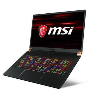 MSI 微星 绝影 GS75 17.3英寸 游戏本 黑色 (酷睿i7-9750H、RTX 2080 Super Max-Q 8G、64GB、4TB SSD、1080P、IPS、144Hz)