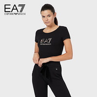 EA7 EMPORIO ARMANI阿玛尼EA7奢侈品20秋冬女士T恤衫 6HTT27-TJ12Z BLACK-1200黑色 XS