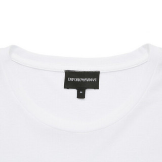 阿玛尼EMPORIO ARMANI奢侈品男装21春季EA男士棉T恤衫 3K1T6S-1JQ4Z WHITE-F127白色 M