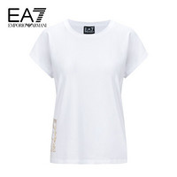 阿玛尼EA7 EMPORIO ARMANI奢侈品女装21春夏EA7女士T恤衫 3KTT27-TJ12Z WHITE-1100白色 M