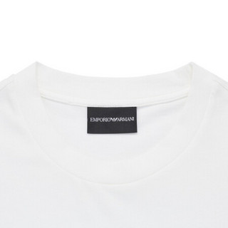 阿玛尼EMPORIO ARMANI奢侈品男装21春季EA男士棉T恤衫 3K1TM5-1JDXZ WHITE-0101白色 S