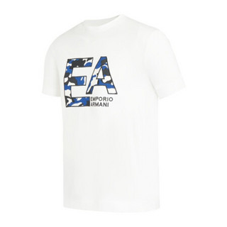 阿玛尼EMPORIO ARMANI奢侈品男装21春季EA男士棉T恤衫 3K1TM5-1JDXZ WHITE-0101白色 S