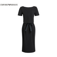 阿玛尼EMPORIO ARMANI奢侈品女装21春夏EA女士连衣裙 3K2A8I-2JCFZ BLACK-0999黑色 38