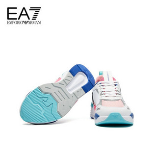 阿玛尼EA7 EMPORIO ARMANI奢侈品21春夏EA7男女款休闲鞋 X8X070-XK165-21S PIKWHTGRY-N340粉色白色灰色 4
