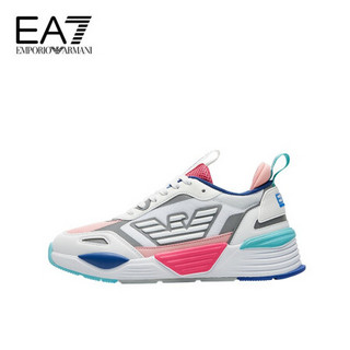 阿玛尼EA7 EMPORIO ARMANI奢侈品21春夏EA7男女款休闲鞋 X8X070-XK165-21S PIKWHTGRY-N340粉色白色灰色 4
