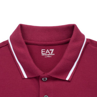 阿玛尼EA7 EMPORIO ARMANI奢侈品男装21春夏EA7男士POLO衫 8NPF06-PJ04Z-21S WINE-1494酒红色 XS