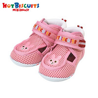 MIKIHOUSE HOTBISCUITS网面学步凉鞋机能鞋透气婴儿宝宝健康鞋72-9303-970 粉色 11.5cm
