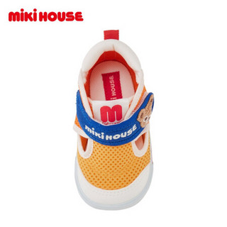 MIKIHOUSE男女儿童凉鞋学步鞋夏季双层网布保护脚趾二段学步凉鞋12-9304-269 多色 15CM