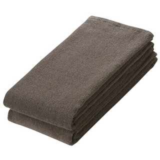 MUJI 棉可围卷 长毛巾 特薄型 毛巾 毛巾纯棉 棕色