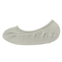 無印良品 MUJI 無印良品 女式 宽脚尖不易滑落 棉混纺 隐形船袜 薄荷绿色 21-23cm