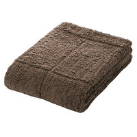 MUJI 棉可再利用 柔软浴巾 厚型 毛巾 毛巾纯棉 棕色 70×140cm