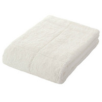 MUJI 棉可再利用 柔软浴巾 厚型 毛巾 毛巾纯棉 本白色 70×140cm