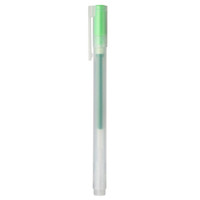 無印良品 無印良品 MUJI 凝胶中性墨水圆珠笔 学生文具 黄绿色 0.38mm