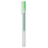 MUJI 無印良品 无印良品 MUJI 凝胶中性墨水圆珠笔 学生文具 黄绿色 0.38mm