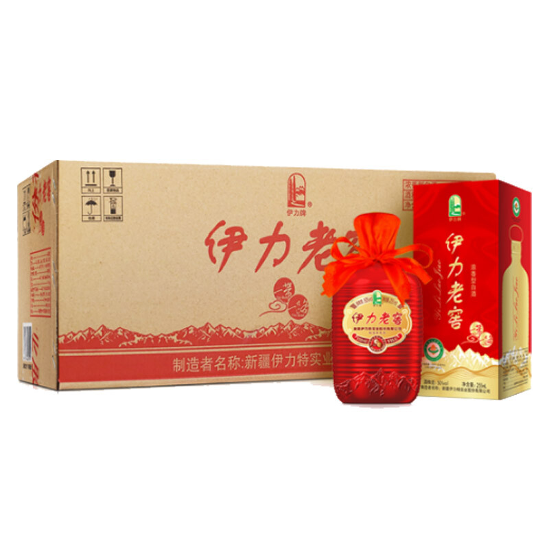 伊力特伊力老窖喜庆装50度浓香型白酒500ml6瓶