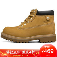SKECHERS 斯凯奇 女子短靴 休闲马丁靴 工装靴子 44369/WTG 小麦色