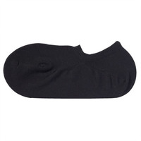 無印良品 MUJI 無印良品 女式 合脚直角薄款 运动船袜 黑色 21-23cm