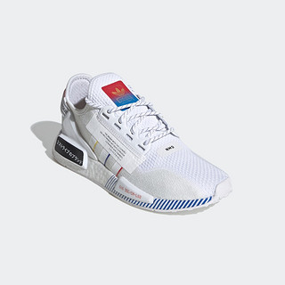 adidas Originals NMD_R1.V2 中性跑鞋 FY1439 白蓝 42