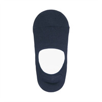 無印良品 MUJI 無印良品 女式 脚跟带防滑薄款 隐形船袜 深海军蓝 23-25cm