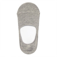 無印良品 MUJI 無印良品 女式 脚跟带防滑薄款 隐形船袜 灰色 23-25cm