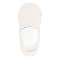 無印良品 MUJI 無印良品 女式 脚跟带防滑薄款 隐形船袜 米白色 21-23cm