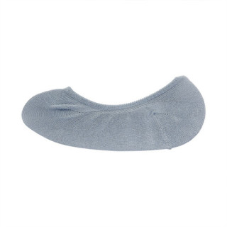 無印良品 MUJI 無印良品  女式 宽脚尖不易滑落 棉混纺 隐形船袜 萨克森蓝 21-23cm