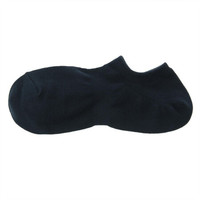 無印良品 MUJI  男式 合脚直角 运动船袜 海军蓝 25-27cm