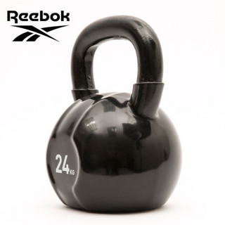 锐步(Reebok)壶铃24kg 男士深蹲女士臂力训练铸铁提壶家用健身器材哑铃RSWT-16305