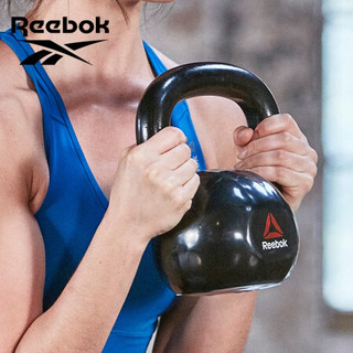 锐步(Reebok)壶铃24kg 男士深蹲女士臂力训练铸铁提壶家用健身器材哑铃RSWT-16305