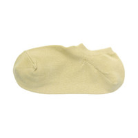 無印良品 MUJI 無印良品  女式 合脚直角 运动船袜 浅黄色 21-23cm