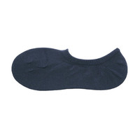 無印良品 MUJI 無印良品  男式 宽脚尖 隐形船袜 深海军蓝 25-27cm
