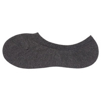 無印良品 MUJI 無印良品  男式 宽脚尖 隐形船袜 炭灰色 25-27cm