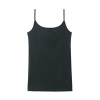 無印良品 無印良品 MUJI 女士吊带背心 BBG04A0S 黑色 XS