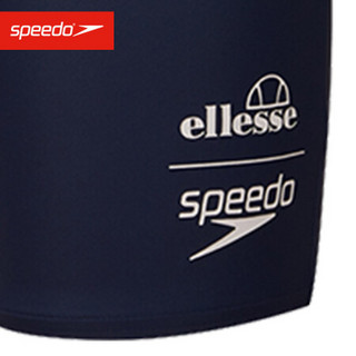 Speedo/速比涛 ellesse 联名款 男子弹力舒适 及膝泳裤 813247G425 蓝色/红色/白色 32