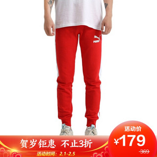 彪马 PUMA 男子 生活系列 Iconic T7 Track Pants FT 运动 运动裤 599329 11 鲜红色 XL码 （亚洲码）