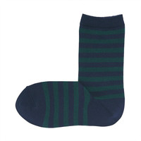 MUJI 無印良品 女士中筒袜 DAJ02C0A 绿色 36-40