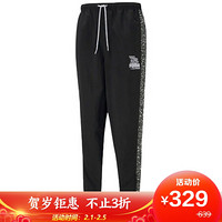 彪马 PUMA 黑标 男子 PUMA x MR DOODLE Pants 运动 梭织长裤 598684 01 黑色 XL码