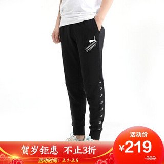 彪马 PUMA 男子 基础系列 AMPLIFIED Pants TR 运动裤 585132 01黑色 M码(亚洲码)