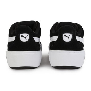 PUMA 彪马 女子 基础系列 PUMA Smash Platform v2 SD 运动 休闲鞋 373037 04黑色-彪马白 35.5码 UK3码