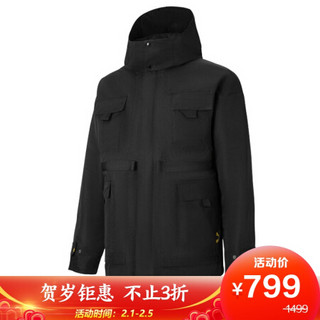 PUMA 彪马 黑标 男女 PUMA X CSM Mid Length Jacket 运动 梭织外套 598583 01黑色 M码