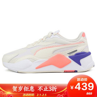 彪马 PUMA 男女 生活系列 RS-X3 Millenium 运动 休闲鞋 373236 05米白色/彪马白/桃红色 38.5码 UK5.5码